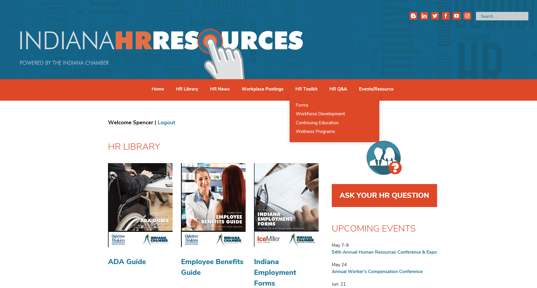 Indiana HR Resources Site